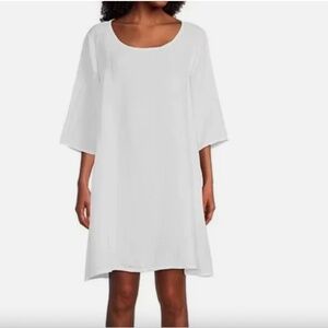 Bryn Walker Hopper 100% Linen Shift Dress Made in USA Medium M